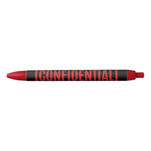 Stylo Noir Noir confidentiel