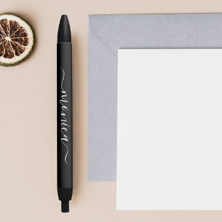 Stylo Noir Nom de calligraphie moderne