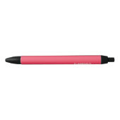 Stylo Noir Nom de couleur rose Flamant rose (Devant)