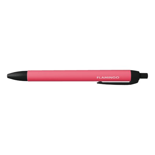 Stylo Noir Nom de couleur rose Flamant rose (Bas)