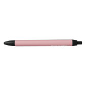 Stylo Noir Nom de couleur rose quartz rose (Devant)