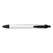 Stylo Noir Nom de l'école imprimé sur un (Dos)