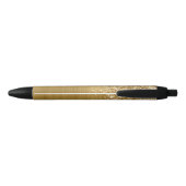 Stylo Noir Nom du glamour doré Glittery (Dos)