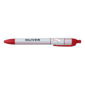 Stylo Noir Nom du sport de base-ball (Bas)