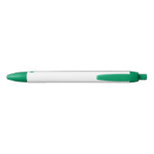 Stylo Noir Nom floral rose moderne (Dos)