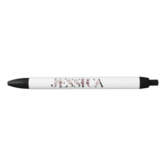 Stylo Noir Nom Jessica. (Devant)