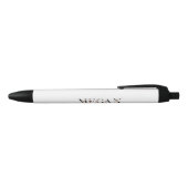 Stylo Noir Nom Megan (Haut)