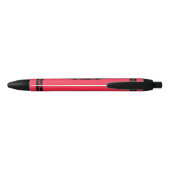 Stylo Noir Nom personnalisé Scarlet Rouge Crayon Noir Encre (Dos)