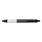 Stylo Noir Nom personnalisé & signature moderne (Dos)