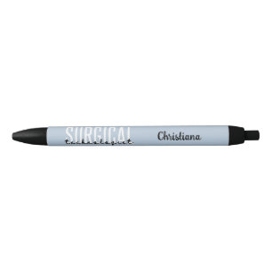 Stylo Noir Nom personnalisé Technologue chirurgical Med Surg