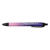 Stylo Noir Nom Plutôt Personnalisé Ombre Parties scintillant  (Bas)