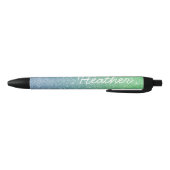 Stylo Noir Nom Plutôt Personnalisé Ombre Parties scintillant  (Bas)