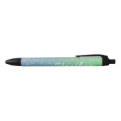 Stylo Noir Nom Plutôt Personnalisé Ombre Parties scintillant  (Haut)
