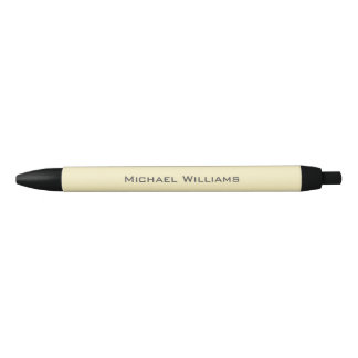 Stylo Noir Nom simple et simple minimaliste