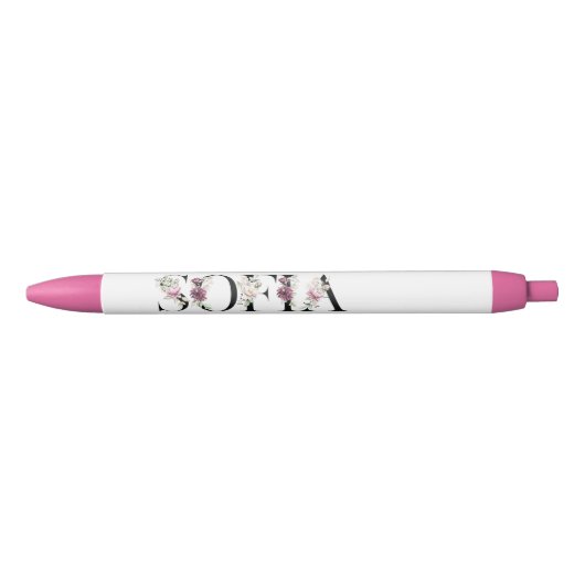 Stylo Noir Nom Sofia.Mon nom est Sofia (Devant)