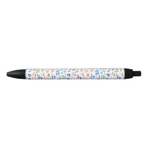 Stylo Noir Nombreuses notes et symboles musicaux
