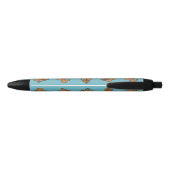 Stylo Noir Norfolk Terrier rouge (Dos)