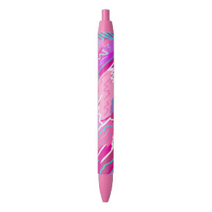 Stylo Noir Nostalgie des années 90 Pop Art en Magenta