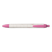 Stylo Noir Notes de fleur rose d'amour d'espoir de rêve (Dos)
