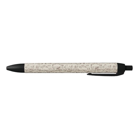 Stylo Noir Notes de musique (Bas)