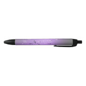 Stylo Noir Notes musicales dans Lilac au clair de lune (Bas)