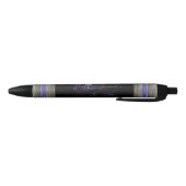 Stylo Noir Notes musicales et contrebasse (Bas)