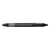 Stylo Noir Notes musicales et contrebasse (Dos)