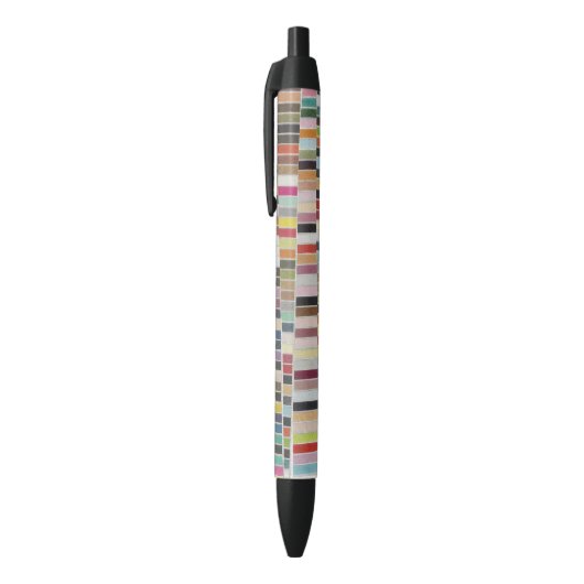 Stylo Noir Nuanciers multicolores coupés (Haut (Vertical))