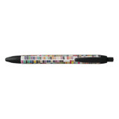 Stylo Noir Nuanciers multicolores coupés (Dos)