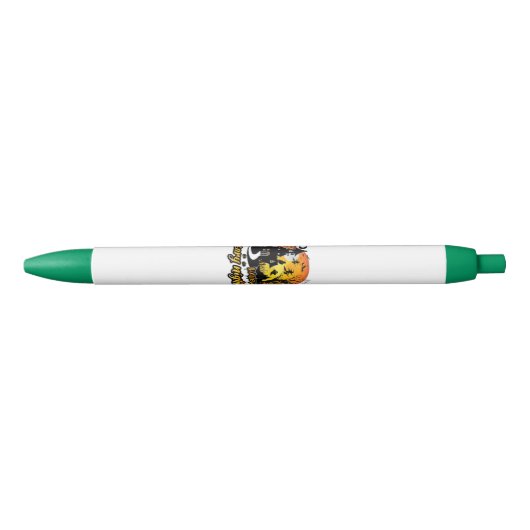 Stylo Noir Nuit d'Halloween effrayant (Devant)