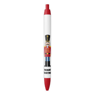 Stylo Noir Nutcracker de Noël cadeau pour les fêtes