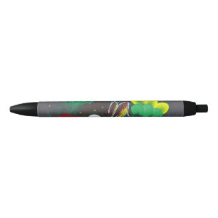 Stylo Noir Œuvre d'art faite main - Papillon Bolssom