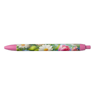 Stylo Noir OEuvre florale/printanière