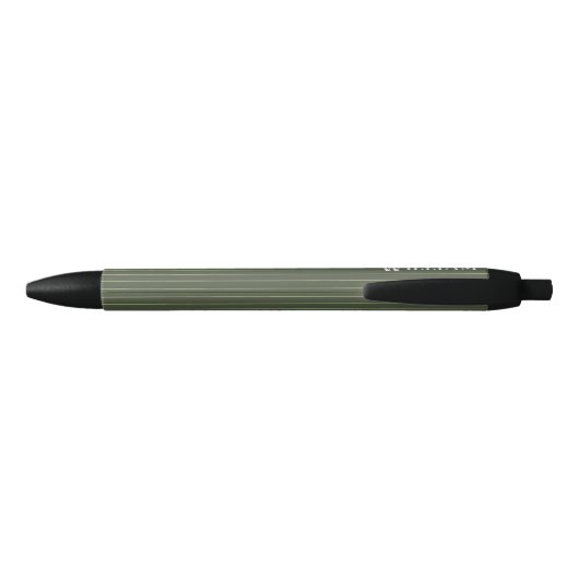 Stylo Noir Olive Pinstripes (Dos)