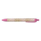 Stylo Noir Ombre de Parties scintillant brillante fille rose  (Bas)