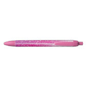 Stylo Noir Ombre rose scintillant (Dos)