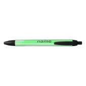 Stylo Noir Ombre verte minimale simple ajouter nom logo texte (Dos)