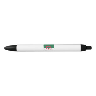 Stylo Noir Ondulation de drapeau de l'Algérie