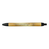 Stylo Noir Or métallisé de luxe (Devant)