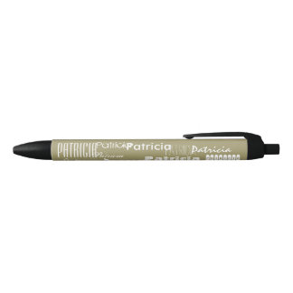 Stylo Noir Or nommé personnalisé