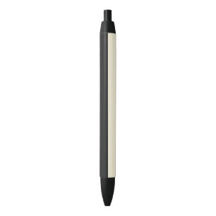 Stylo Noir Or pâle et rayures extra larges noires