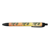 Stylo Noir Orange de motif de Rex de Tyrannosaurus (Bas)