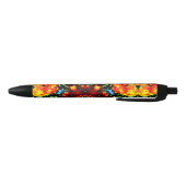 Stylo Noir Orange Florale (Bas)