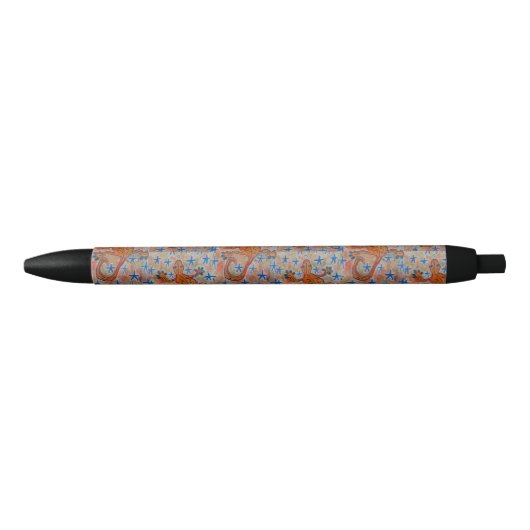 Stylo Noir Orange Gecko (Devant)