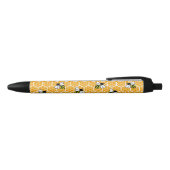 Stylo Noir Orange Honeycomb et Motif des abeilles (Haut)