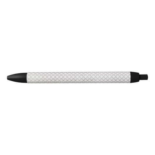 Stylo Noir Ornement arabesque élégant (Devant)