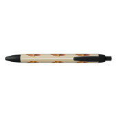 Stylo Noir Ours noir en forêt d'automne (Dos)