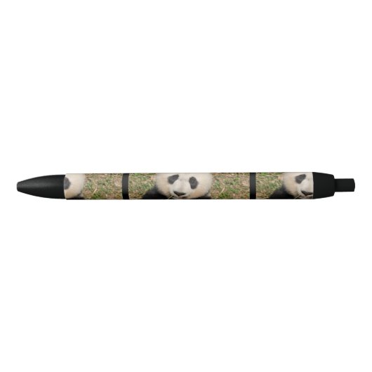 Stylo Noir Ours panda géant mignon (Devant)