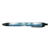 Stylo Noir Ours polaire blanc Bleu d'animal sauvage du Nord F (Bas)