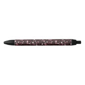 Stylo Noir Paillettes Bourgogne (Devant)